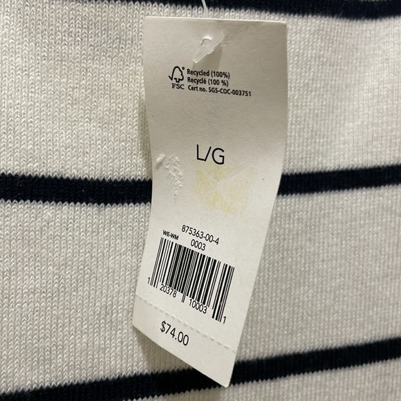 Banana Republic long sleeve striped sweater (sz l) - Picture 3 of 10